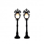 Parisian Street Lamps, Set of 2, B/O 4.5V